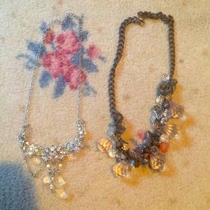 Statement necklace duo